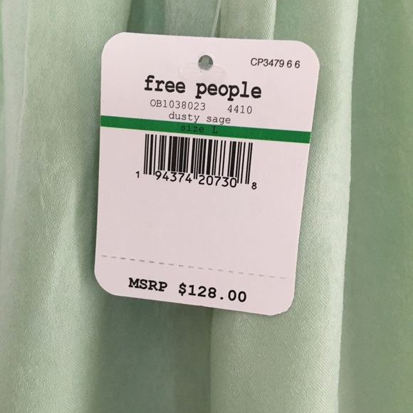 NWT Free People Amor Amor Maxi Slip XL Dusty Sage - Picture 12 of 12